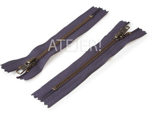 YKK 12cm Metal Fixed Chain Zippers - Pack of 1 20