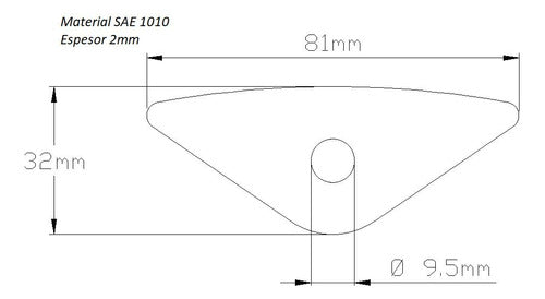 Eurocase Repuesto Salamandra T3 Soporte Clapeta Venteo 0