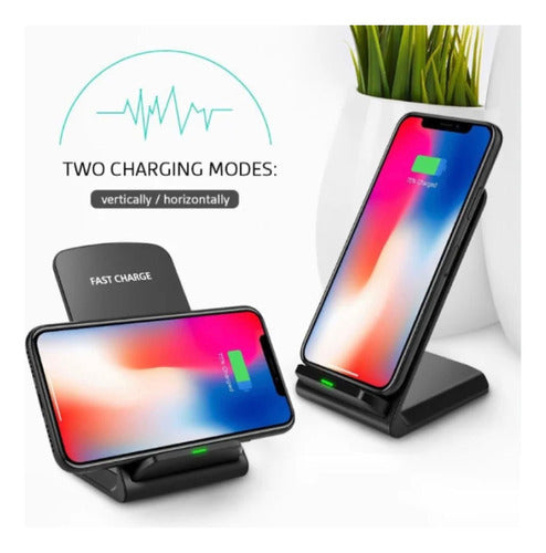 Fast Wireless Charging Base for Smartphones - Quick Charge, Portable, Anti-Slip Design 4