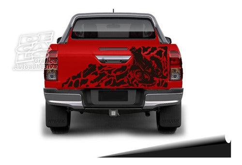 Decal Toyota Hilux 2016 - 2021 Motocross Gate Decoration 7