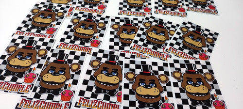 MuchoEvento Five Nights At Freddy's Stickers 5x7cm Happy Birthday X35u 2