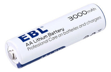 Ebl 8 X 3000mah Baterías Aa De Litio Herméticas Duren Hasta 3