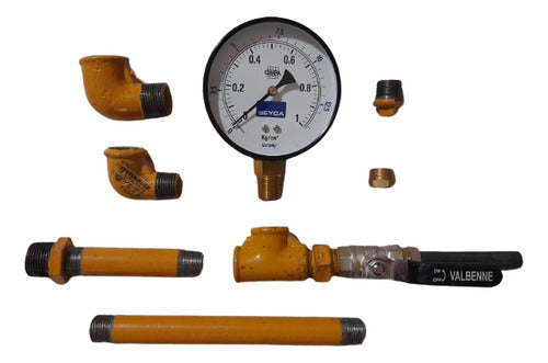 Beyca Manometer 1 Kg/cm² - Complete Epoxy Assembly for Gas Technicians 0