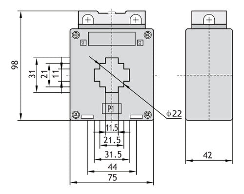 Transformadores De Intensidad De Ventana 250/5a Tbc 1