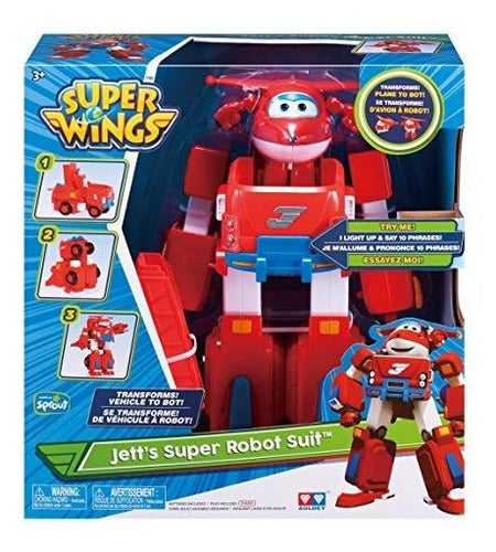 Super Wings Jett.s Super Robot Suit Large Transforming Vehic 2