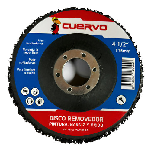 Disco Cuervo Removedor Y Pulidor De Pintura 115 Mm 0