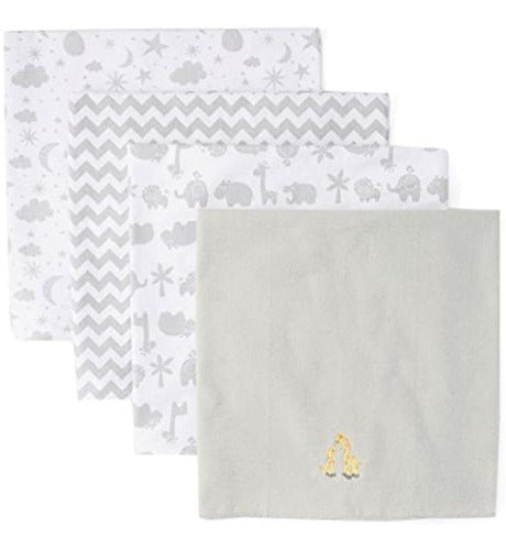 Spasilk Baby, Pack of 4 Flannel Receiving Blankets 10 0