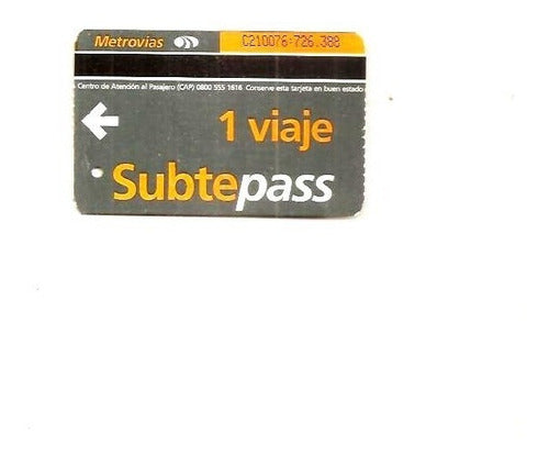 Subtepass 1 Viaje Número De Gran Tamaño. Edición Limitada 0