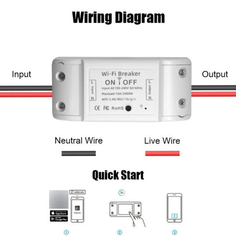 Tuya Smart WiFi Switch 1 Channel 4