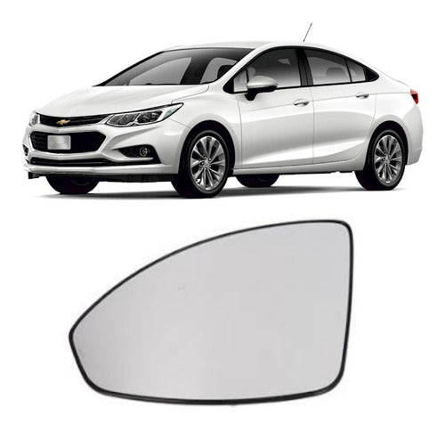 Glass Mirror Plate with Base for Chevrolet Cruze 2016 to 2019 LT Models 5