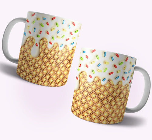 3D Inflated Effect Sublimation Templates for Kids' Mugs #T132 3