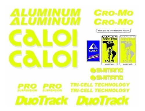 Adesivo Para Caloi Aluminum Pro Suspension - Frete Grátis 0