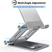 Folding Silver Mobile Phone Stand 1