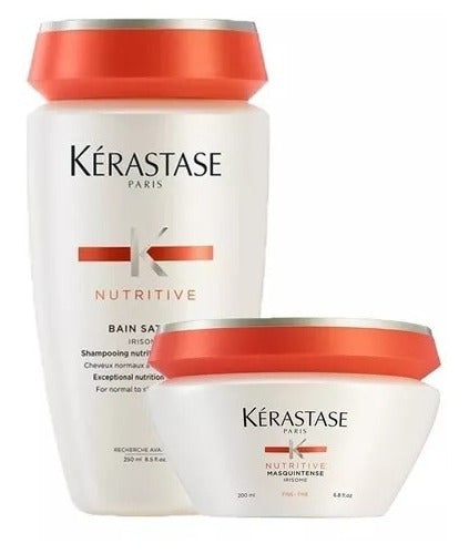 Kérastase Nutritive Kit - Bain Satin 1 Shampoo and Masque for Fine Hair 0