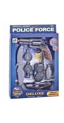 Toys for Fun Set De Policía Deluxe Con Accesorios Y Sonido 0