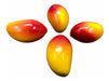 Gatuvia Artificial Fruit Mini Mango 35x21mm Deco Bijou X 12 Units 1