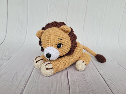 Tejo Sueños En Crochet Amigurumi Lion Baby Toy 1