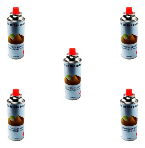 Pack of 5 Butane Gas Cartridges 227g for Torches 0