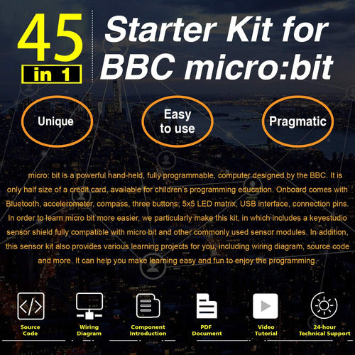 Keyestudio 45 Sensor Starter Kit for BBC Micro:bit (Without Micro:bit Board) 3