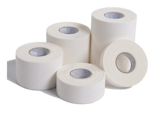 Ajec 12 Rollos Tela Adhesiva Hospitalaria-Deportiva 2.5cm X8mts 0