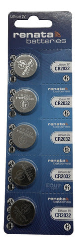 Pack 30 Pilas Boton Cr 2032 Renata Original 3v Alarma Reloj 0