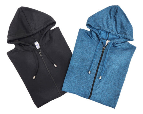 Pack of 2 Women's Modal Jackets with Hood 0