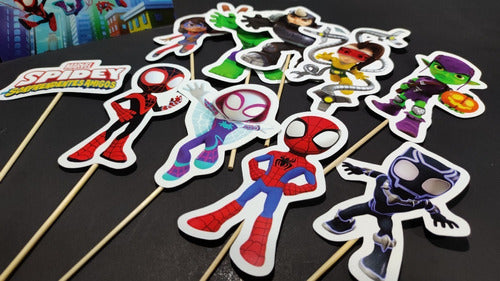 MuchoEvento Spidey and His Amazing Friends Cake Topper 1