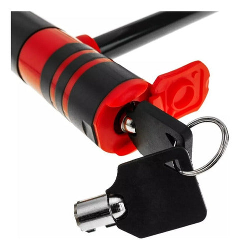Universal Bike and Motorcycle Security Lock 18 x 30 cm with 2 Keys 2
