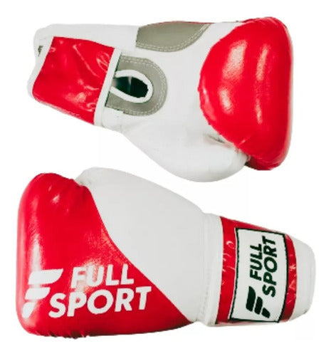 Full Sport Premium Bicolor Synthetic Leather Boxing Gloves 0