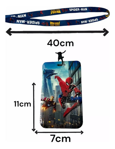 Spiderman Sube Card Holder Keychain Unique Design 2