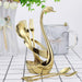 AnSaw Decorative Swan Base Holder with 10 Gold Leaf Coffee Spoons 5