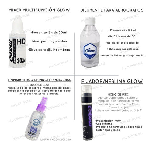 Glow Limpiador Pinceles Brochas Duo Glow Limpia Y Acondiciona 3