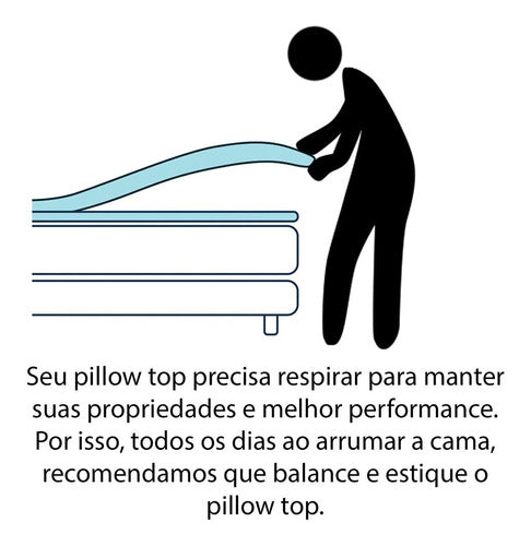 Pillow Top Solteiro De Espuma Firme D45 Alta Durabilidade 5