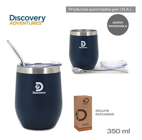Discovery Adventures Stainless Steel Mate Thermos Cup with Lid and Straw 3