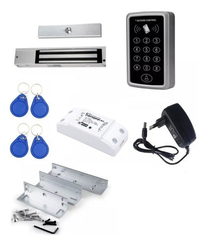 Kit Cerradura Magnética Control Acceso Wifi Cerrojo 350lbs 0