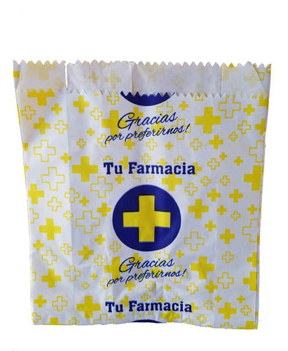 Bolsas De Papel Para Farmacias 15cm X 25 Cm 4