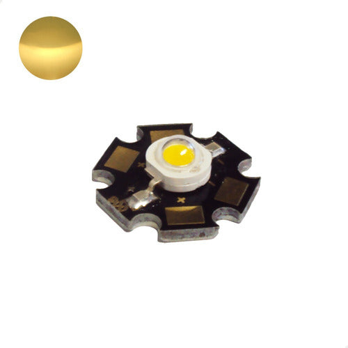 High Power 3W Warm White LED Star PCB 1