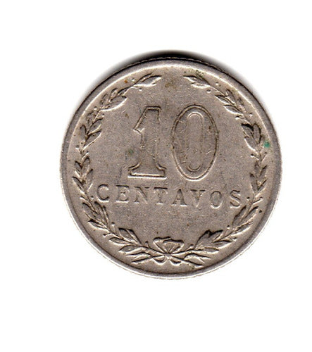 Moneda Argentina 10 Centavos 1940 Niquel 1