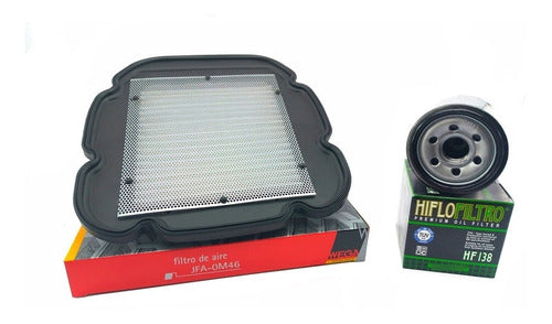 Kit Filtros Aceite Aire Suzuki V Strom 1000 Hiflo Wega Ryd 1