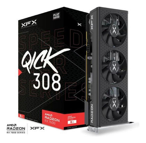 Tarjeta Video Xfx Rx7600 Speedster Qick 308 8gb Gddr6 Tranza 1