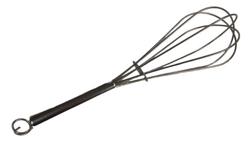 Almandoz Manual Pastry Whisk with Stainless Steel Handle - 23.5 cm 5