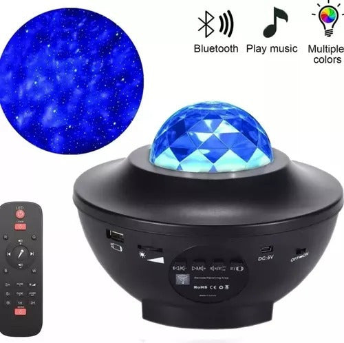 Proyector Parlante Led Estrellas Galaxia Starry Night Tiktok 1