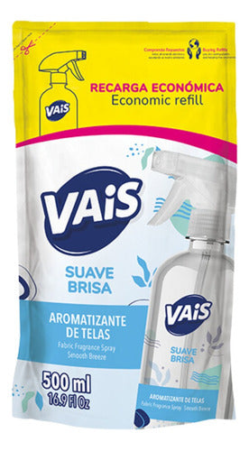 Aromatizante De Tela Con Gatillo Suave Brisa + Recarga Vais 2