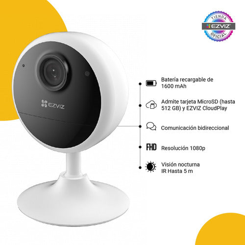 Ezviz CB1 Wifi Battery Security Camera with Night Vision 1