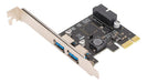 Placa Expansão Pci Express P/ Usb 3.0 2 Portas Adaptador Hub 0