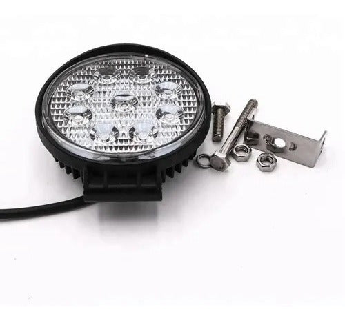 2 Round Off Road 9 LED 27W Agricultural LED Auxiliary Lights 4