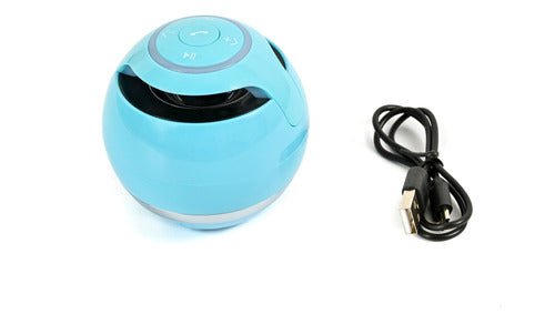 Hügel Portable Bluetooth Speaker A18 Light Ball LED Celeste 2