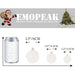 Emopeak 24pcs Christmas Balls Ornaments for Xmas Christmas Tree - 4 Style Shatterproof Christmas Tree Decorations Hanging Ball for Holiday Wedding Party Decoration (1.3/3.2cm, White) 3