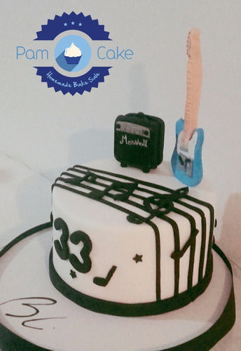 Personalized Birthday Cake - Music Guitar Fender 3