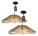 Premium Combo: 2 Wave Pattern Lamps - Jute/Kraft 50cm Each with Electrical Kit 0